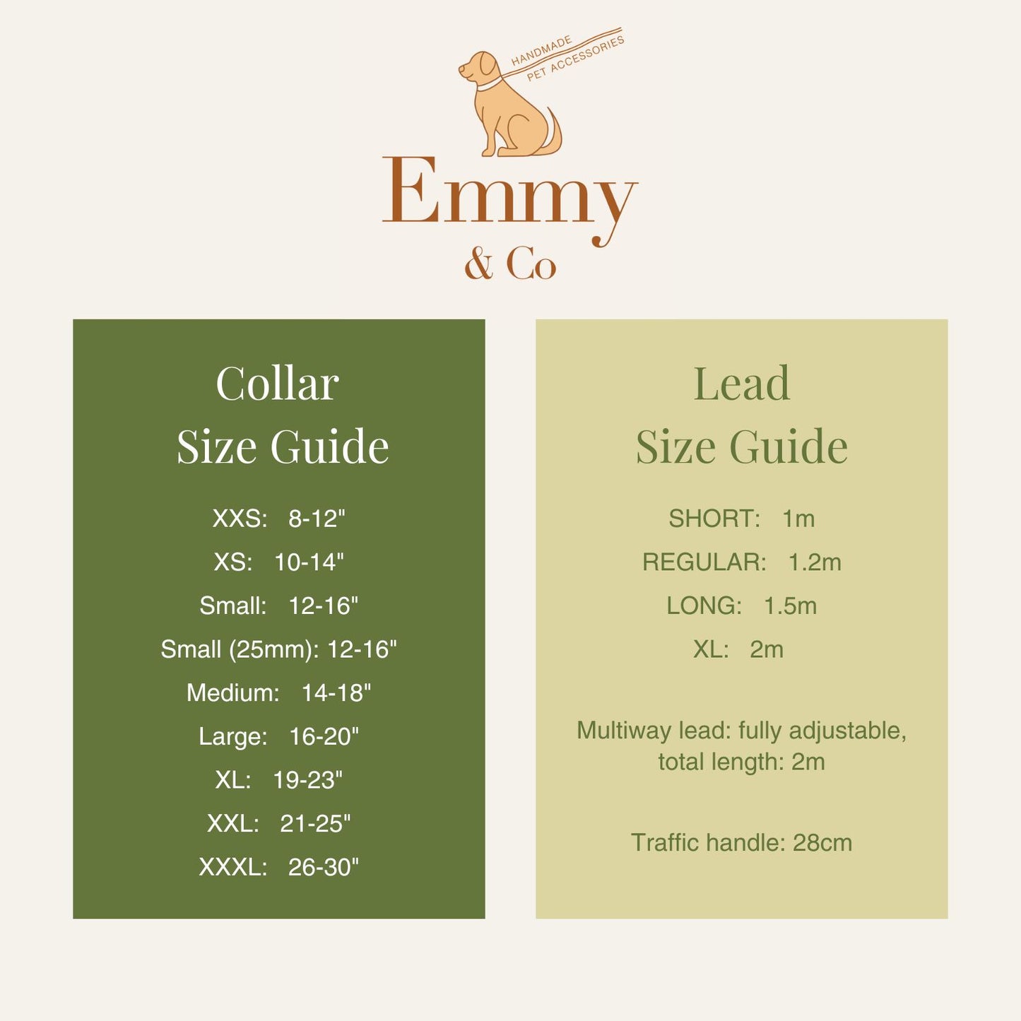 Emmy & Co size guide