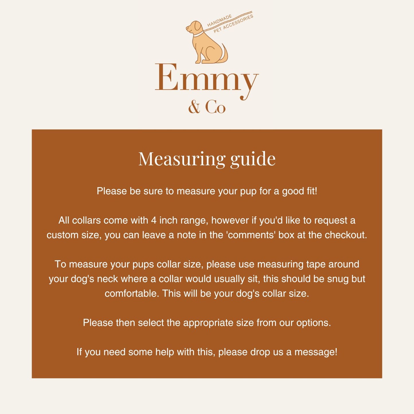 Emmy & Co measuring guide